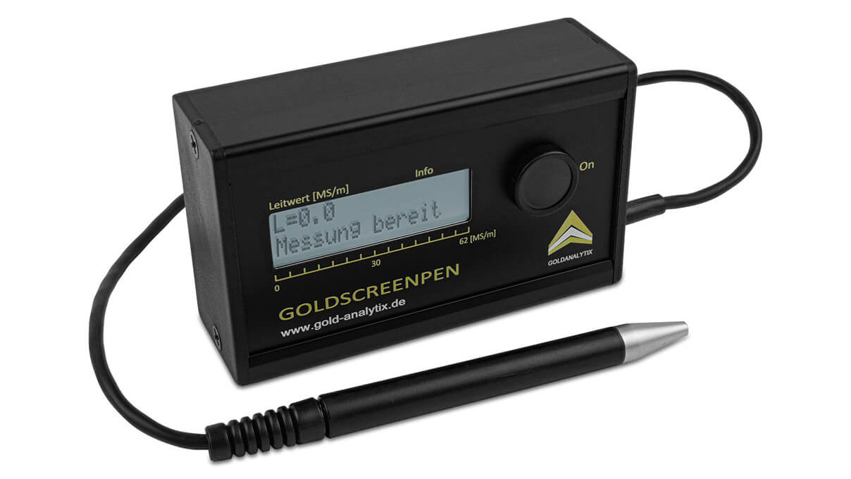 GoldScreenPen, appareil de contrôle de l'authenticité des métaux précieux