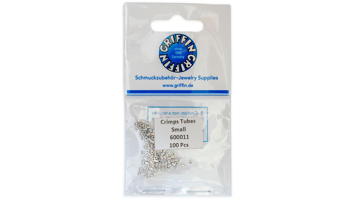 Griffin Tubes à sertir, 925/- argent, Ø extérieur 1,7 mm, longueur 2 mm