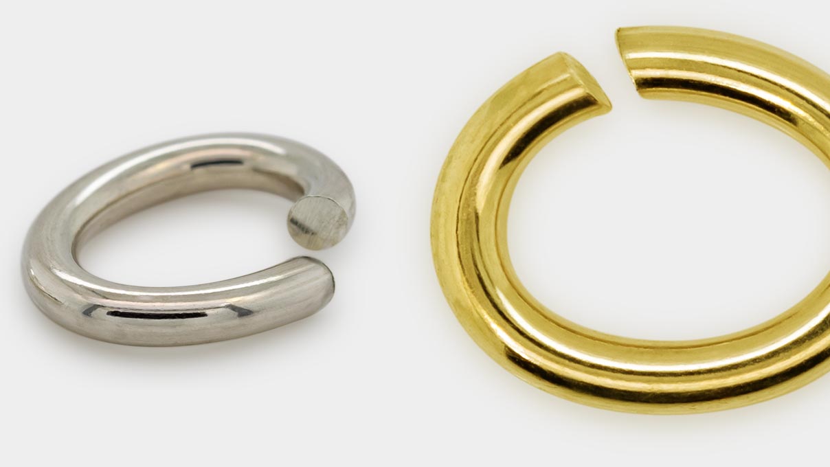 Anneaux brisés oval