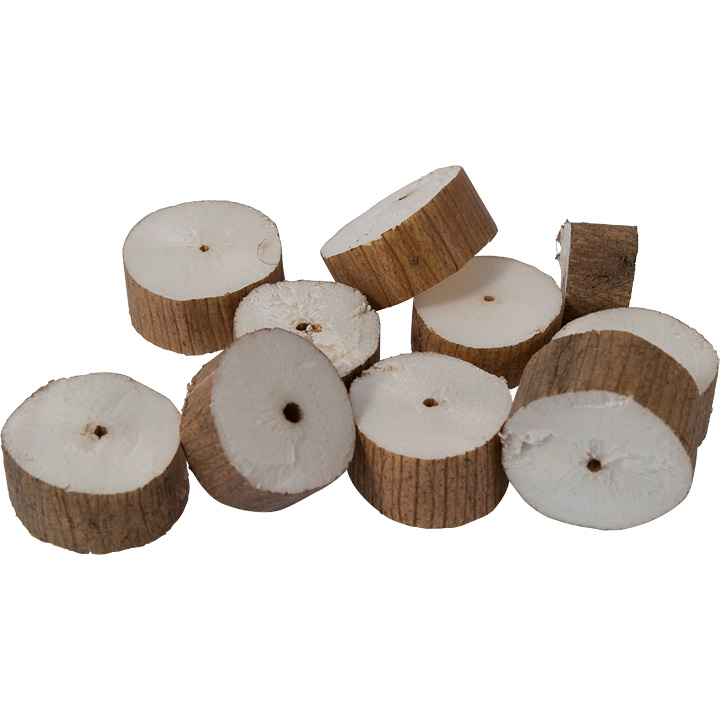 Tranches de moelle de sureau ensemble, set à 10 pièces