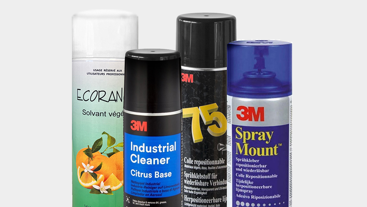 Colle en spray & dissolvant d'adhésif