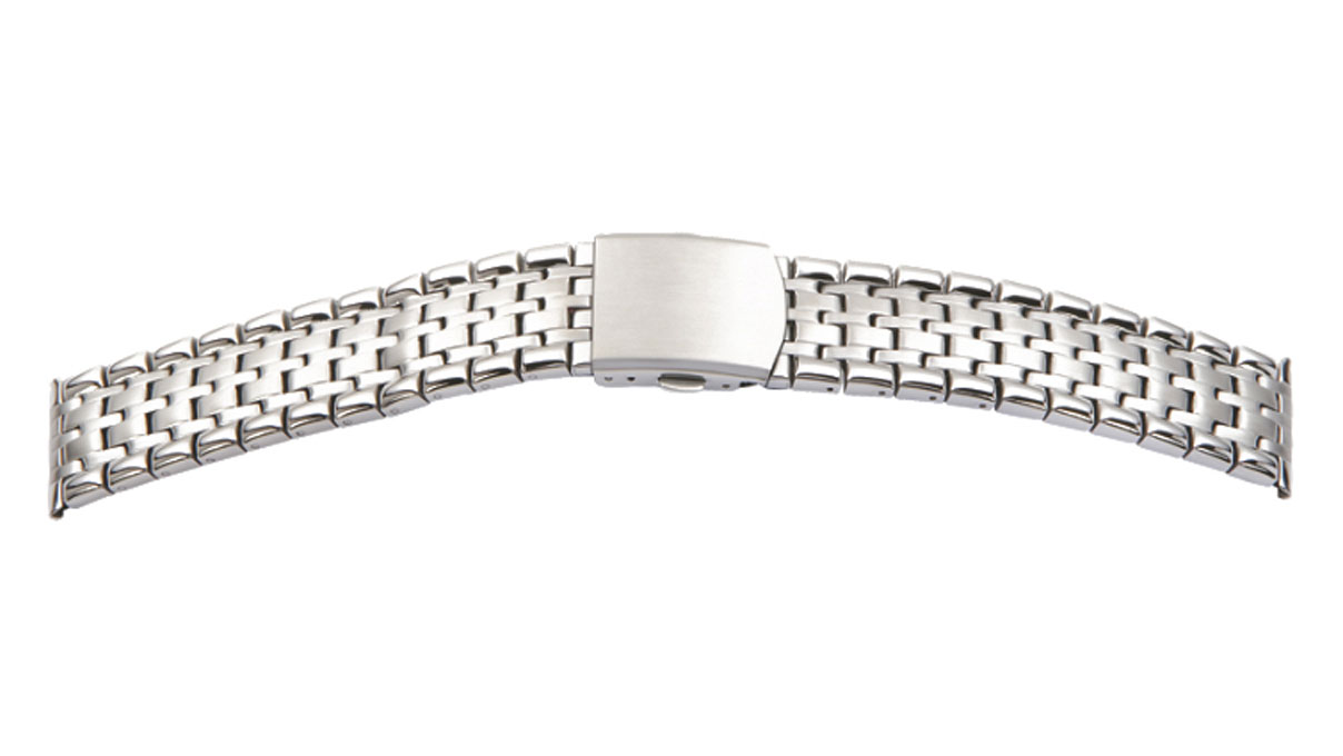 Bracelet de montre, acier inoxydable, largeur 20 mm, cornes 22 mm, longueur 175 mm