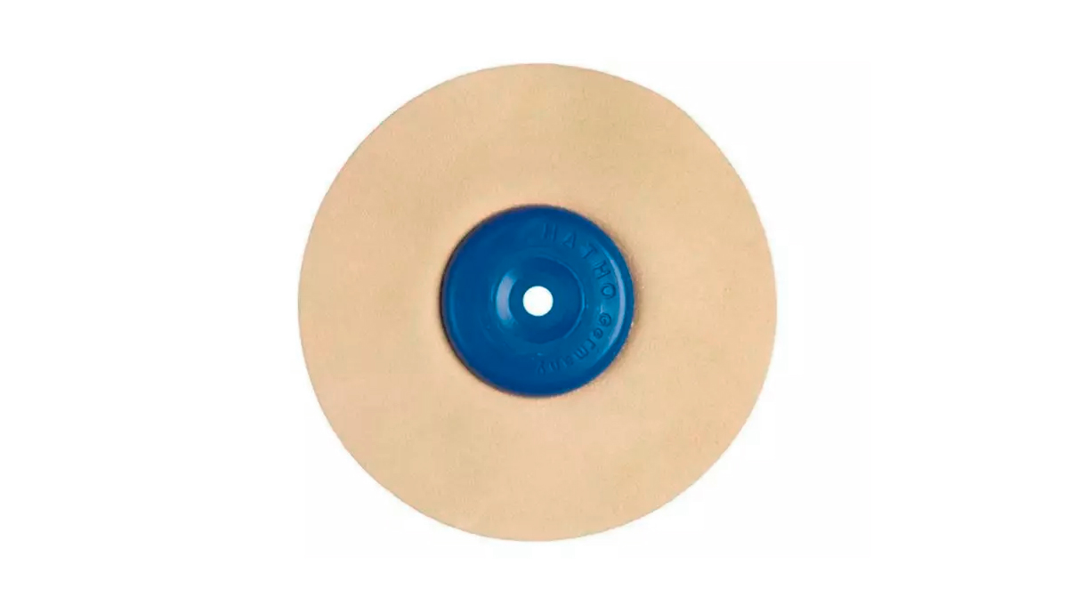 Hatho Disque de polissage, cuir microfibre, Ø 100 mm, 7 couches