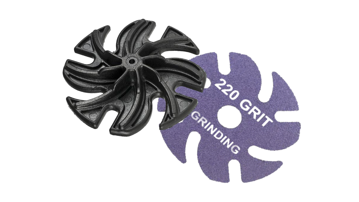Jooltool 3M Ceramic Schleifscheibe, montiert, Körnung 220, Ø 75 mm