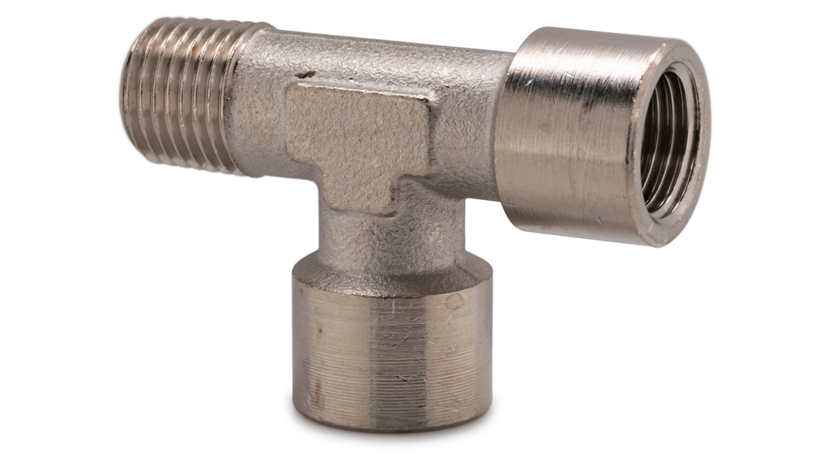 Raccord en T pour Ø 1/4'' intérieur sur Ø 1/4" extérieur