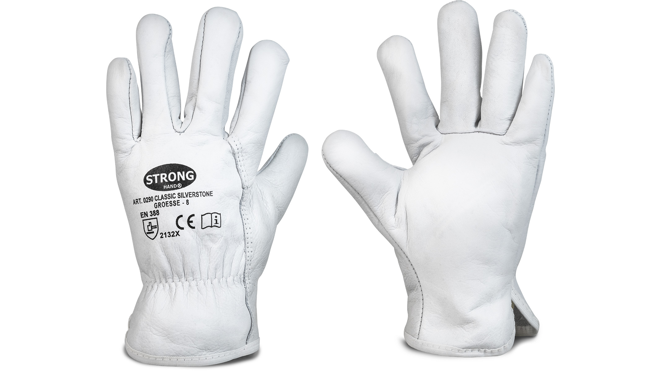 Stronghand 0290 Classic Silverstone gants de travail en cuir nappa, taille 8