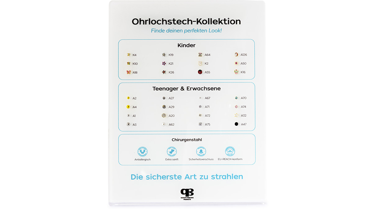 QPP Présentoir de la collection Click Core, avec échantillons de connecteurs
