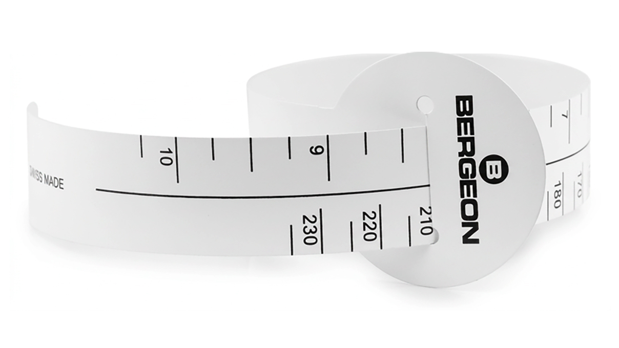 Bergeon 6789-G-10 rubans de mesure pour poignet, blanc, 10 pièces
