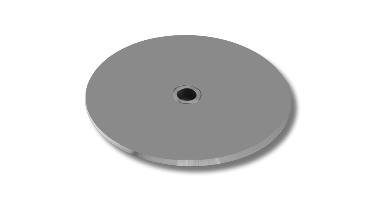 Micromecalp Disque en acier inoxydable, Ø 75 mm