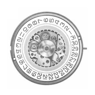 Mvt. ETA 255.266 H1 11 1/2''' DATE3 SC Quartz (373 | SR916SW)