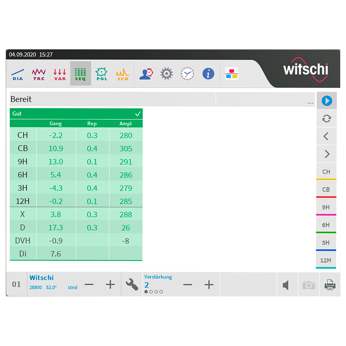 Witschi Chronoscope X1 avec Micromat X (automatique)