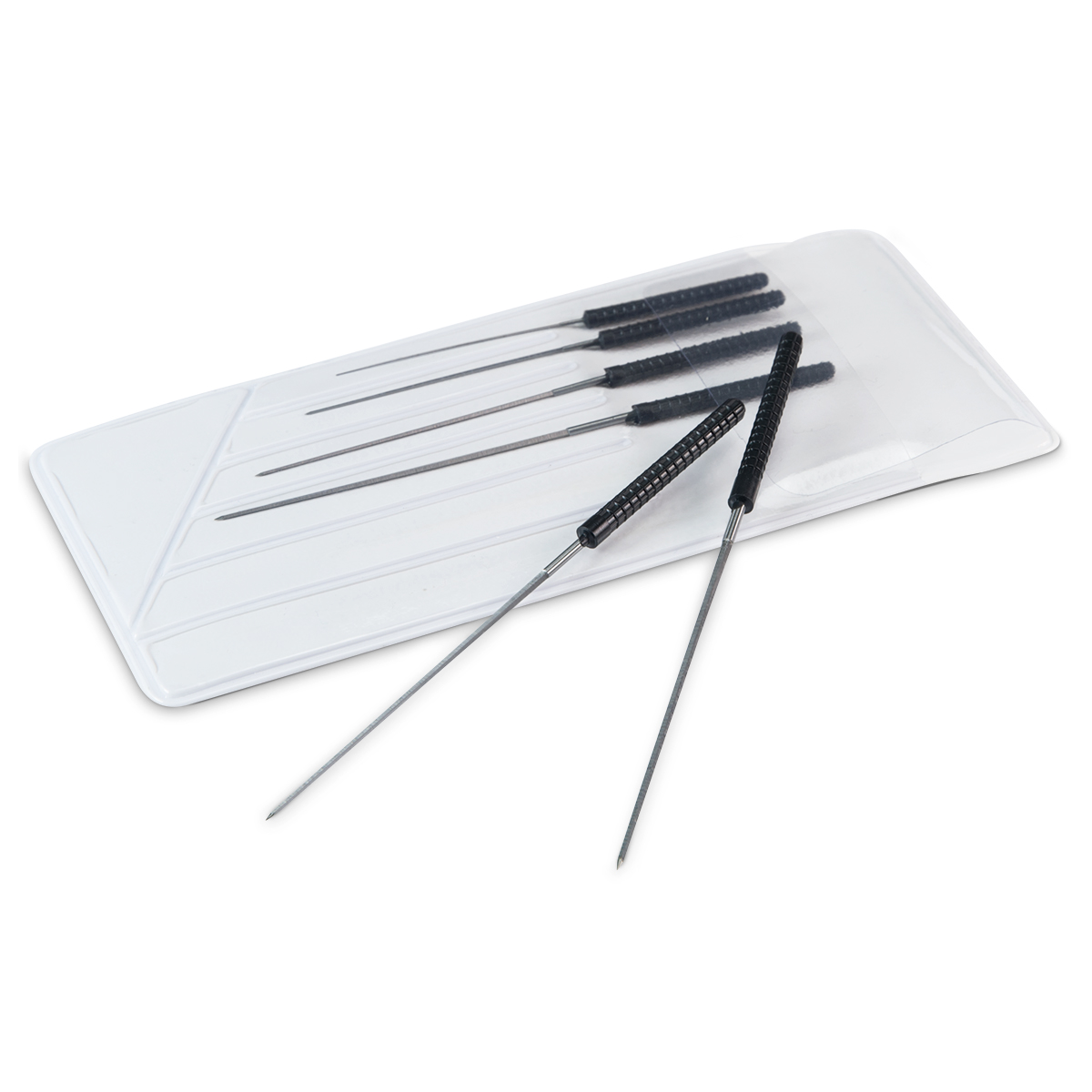 Jeu de 6 équarrissoirs avec manche, Ø 1,5 - 7,0
mm