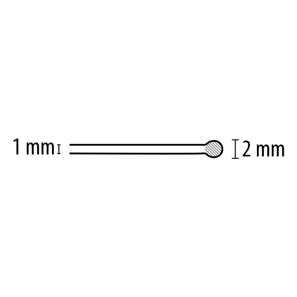 Bâtonnets de nettoyage avec pointe adhésive, Ø 2 mm, 70 mm, 25 pièces