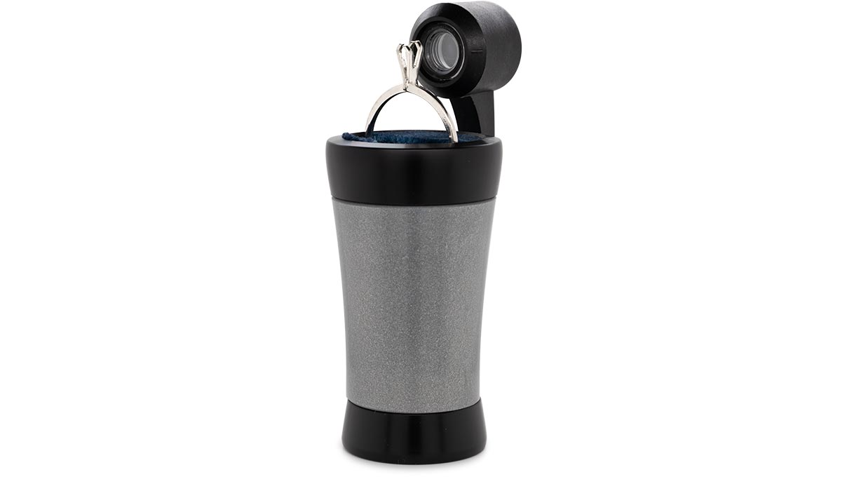 Loupe pour inscription sur les diamants, grossissement 30x, avec sertissage à ressort