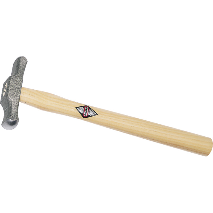 Picard marteau à planer pour orfèvres, 375 g, tête 120 mm, 19x35/22x35 mm