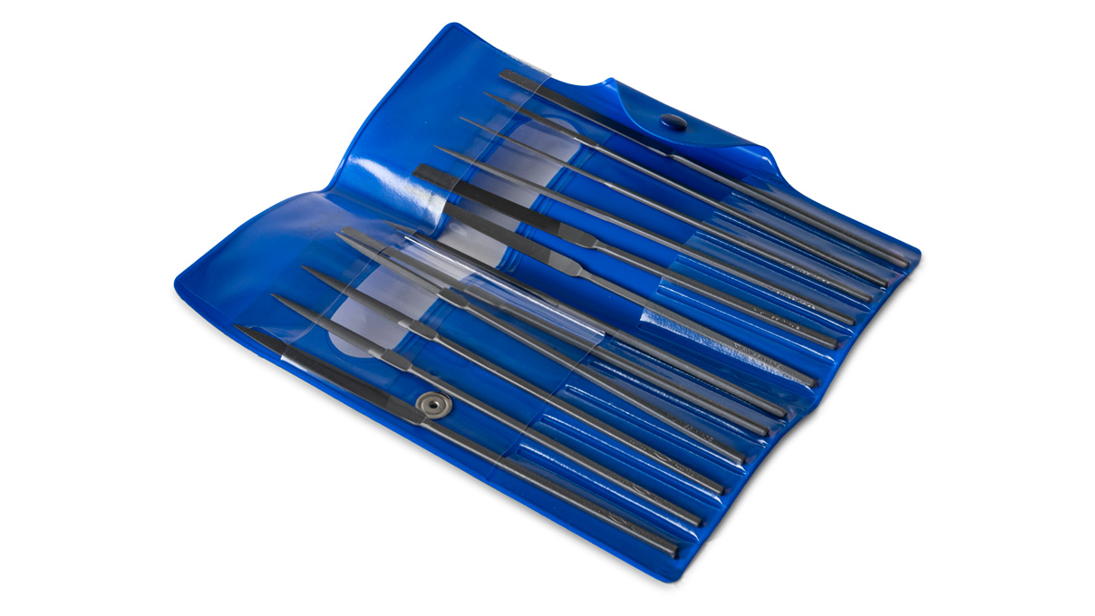 Bergeon 501-3092-4 Assortiment de limes d'échappement, taille 6, 12 pièces