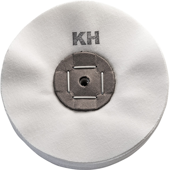 Merard disque de polissage KH, coton, blanc, Ø 120 x 20 mm, noyau en carton