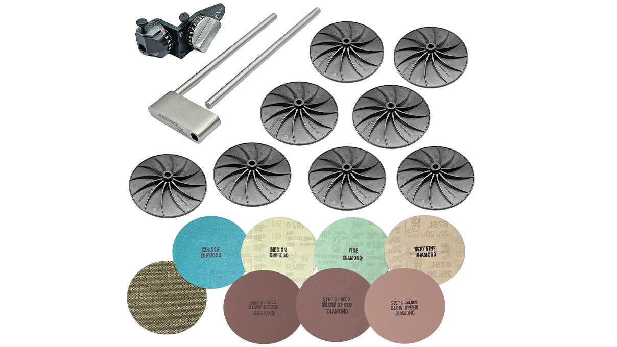 Jooltool Flat Top Set pour le facettage des pierres