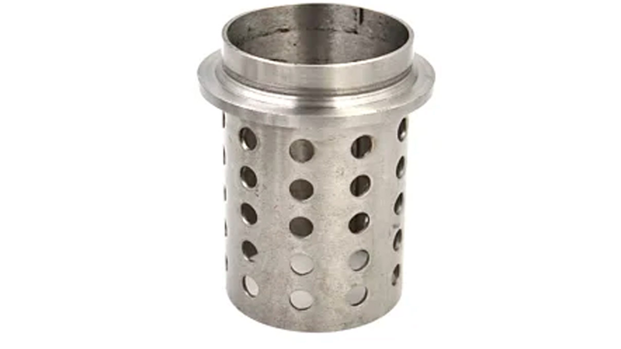 Cuvette à trous avec bride, Ø 125 x 220 mm, acier, très résistante à la chaleur