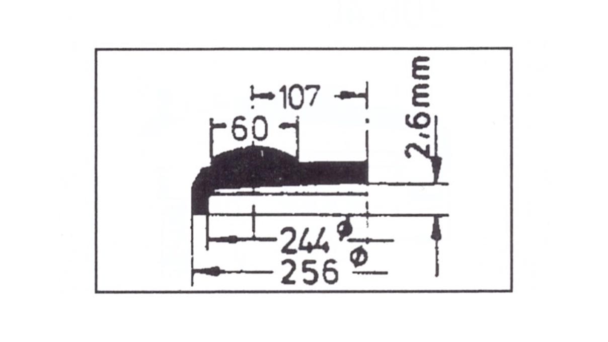 Verre à renverser avec loupe Cyclop 104/105, réplique, en plastique, Ø 25,6/24,4 mm, H 2,6 mm
