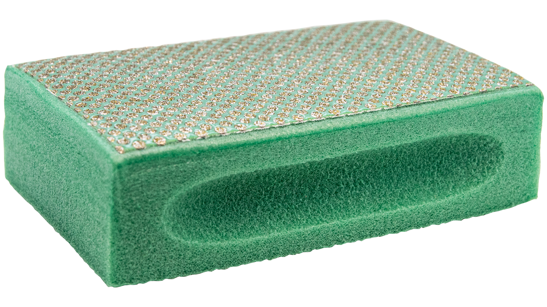 Patin de ponçage diamanté 3M, grain grossier N250 (060), couleur verte