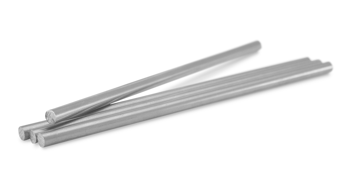 Bergeon 2184-P DI 1.00 Barre ronde en acier argenté, ébauche, Ø 1 mm, longueur 33 cm