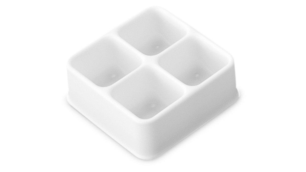 Insert en plastique pour boîte d'assortiment N° 207584, 4 compartiments