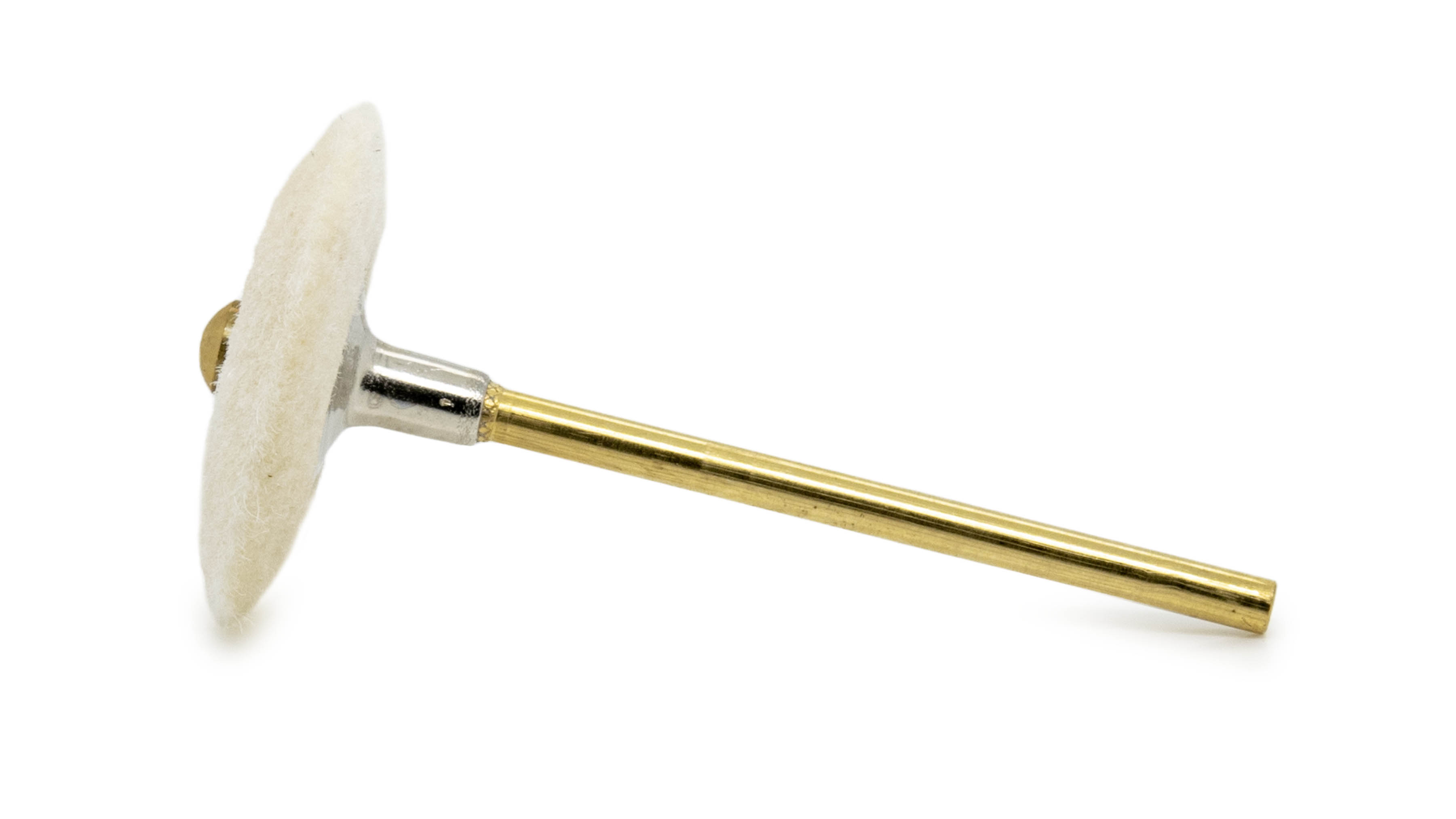 Polissoir de feutre, blanc, lentille, Ø 17 mm, tige HP