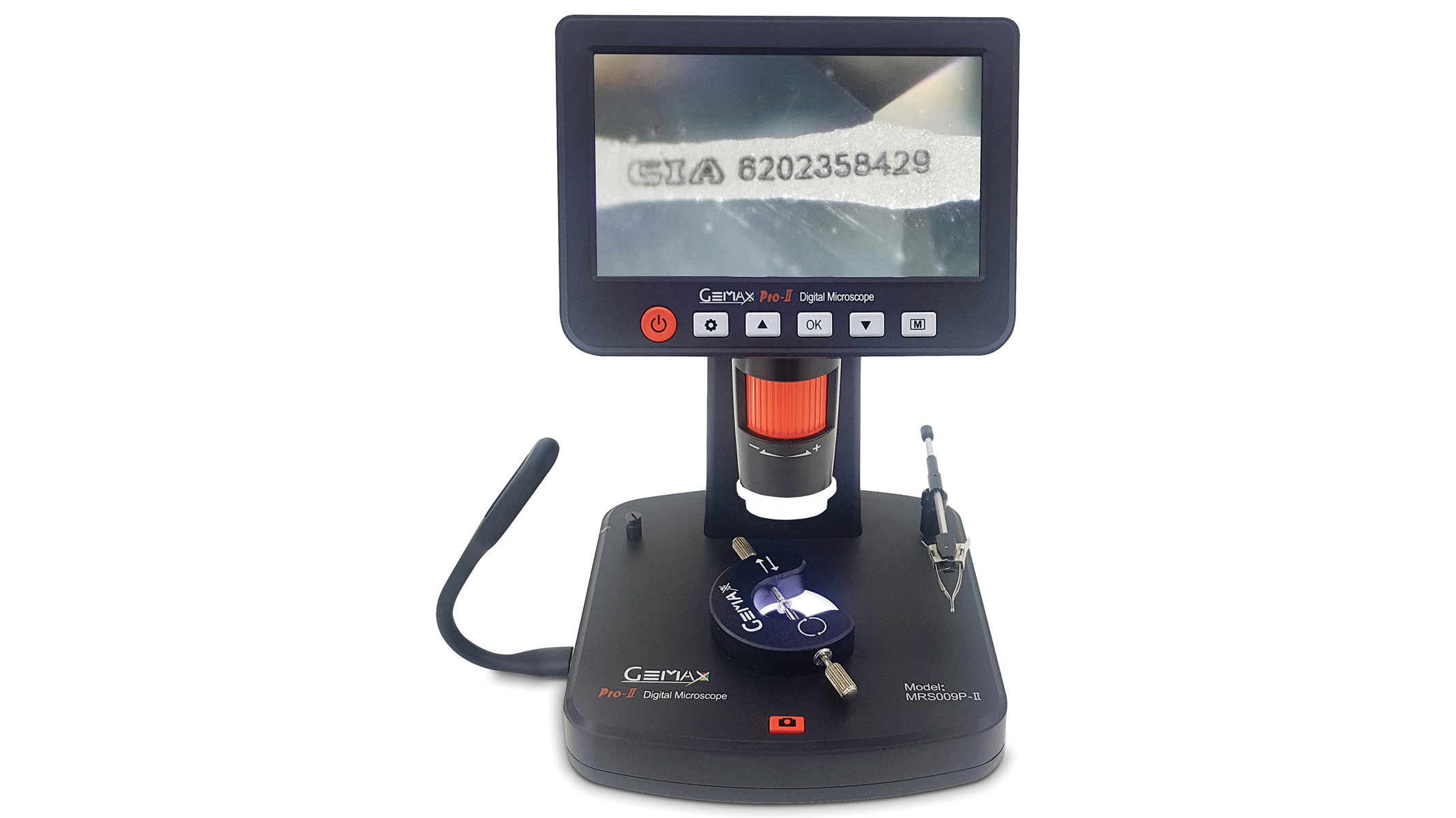 Gemax Pro-II microscope numérique, y compris logiciel, carte SD, prise pour EU et UK, 10x – 300x (1.200 digital)