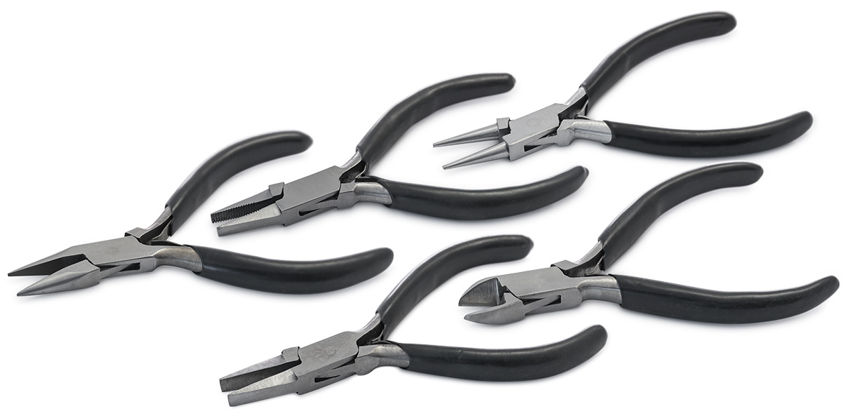 Assortiment de pinces, 130 mm, 5 pièces