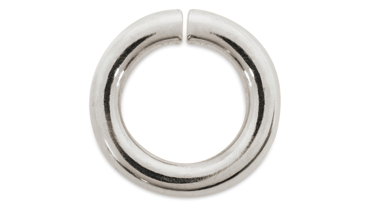 Anneaux brisés ronds, 925/- Argent, Ø 16 mm, Épaisseur 2 mm