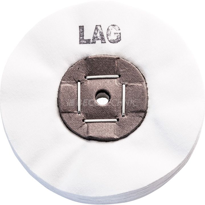 Merard disque de polissage LAG, coton, blanc, Ø 100 x 10 mm, noyau en carton