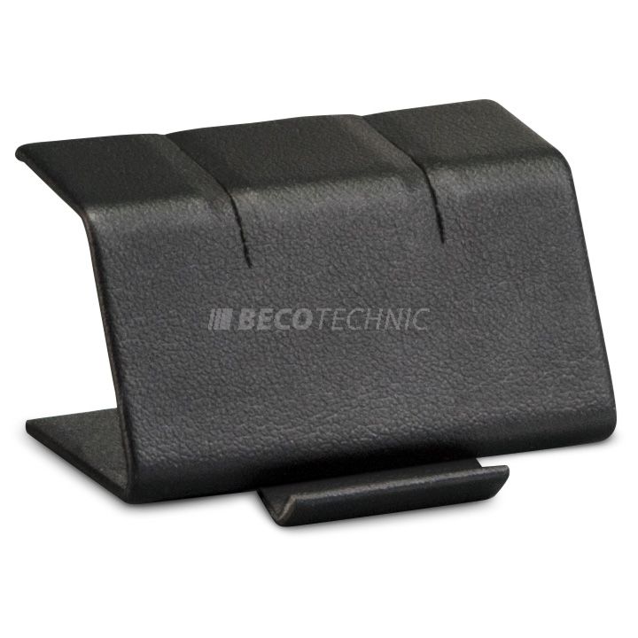 Presentation display for cufflinks, smooth leather imitation, black, LxWxD ca. 3,5 x 5,0 x 3,0 cm