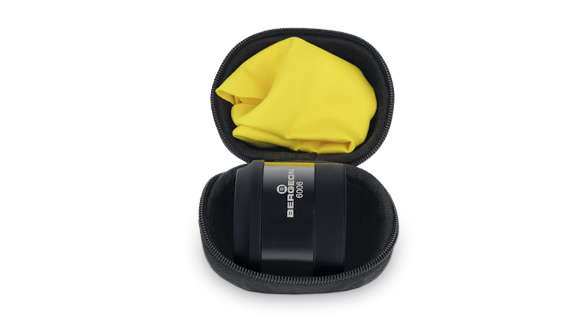 Bergeon 6006 Macro-loupe, 6x, système apochromatique à 5 lentilles, noir