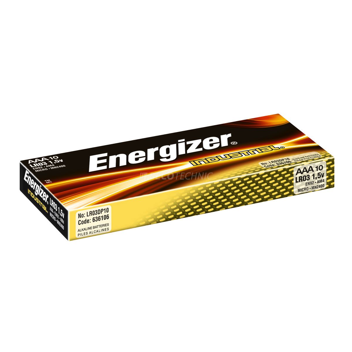 Energizer Industrial Micro 1,5 volt Alkaline LR03/AAA/E92