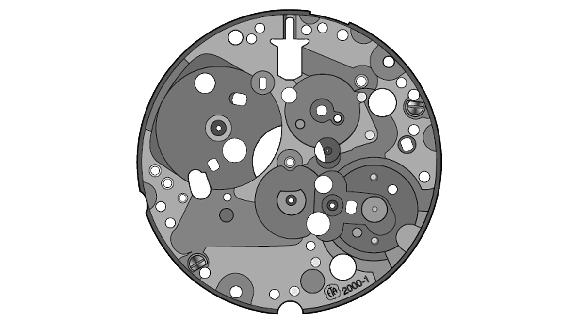 00100.2000-1.3101 Platine, empierrée nickelé(e)
