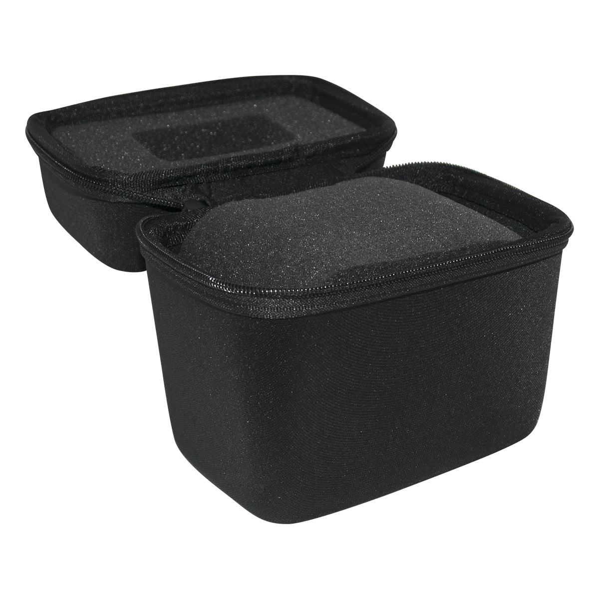 Watch Box étui de montre avec fenêtre, coque dure, revêtement textile, mat-brillant, noir, imprimable
avec votre logo