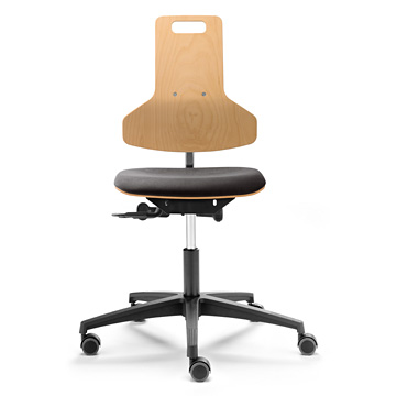 Dauphin chaise pivotante en bois, hauteur d'assis 42-58 cm