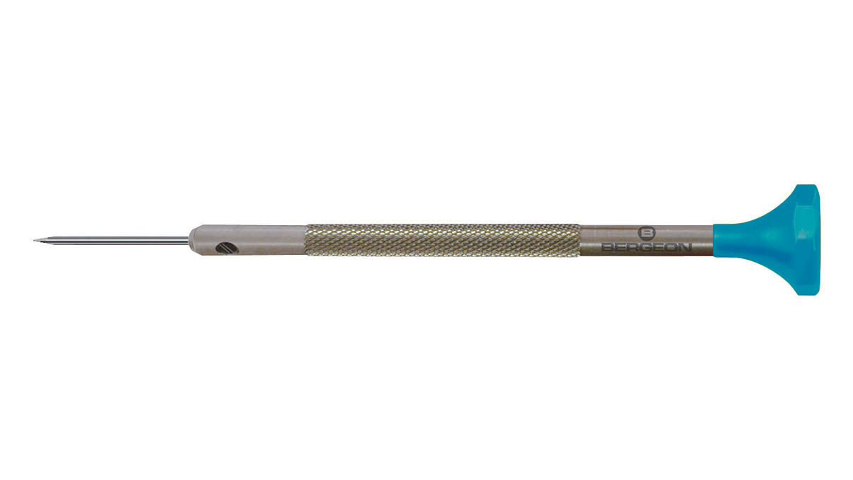 Bergeon 30081-150 Tournevis d'horloger en acier inox, Ø 1,5 mm, bleu, tête ergonomique en matière synthétique
POM autolubrifiant