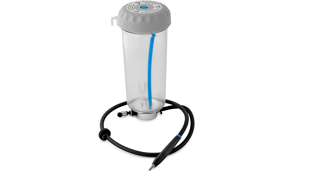 Renfert Réservoir supplémentaire 25 - 70 µm, à droite, pour Vario Basic, avec buse 0,8 mm