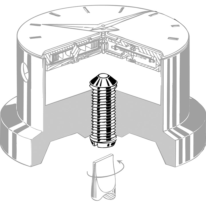 Bergeon 1996 DI 1212, Porte-pièce, Acier inoxydable, 12 1/2'''