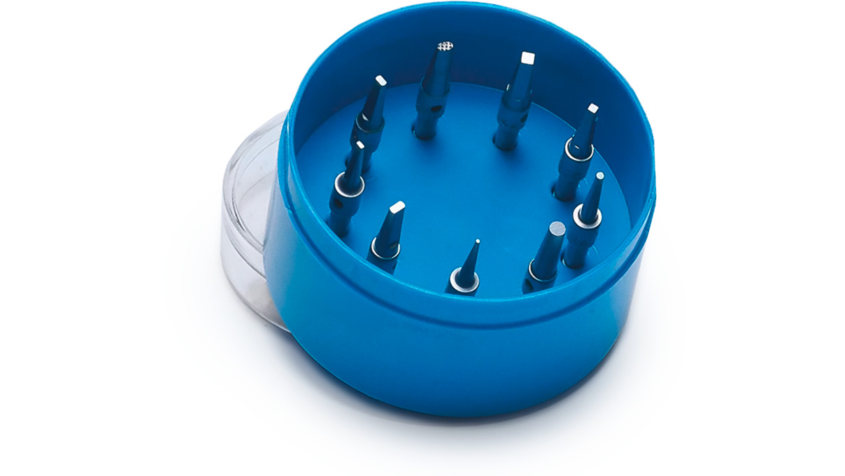 Badeco assortiment d'embouts pour marteaux à river et à sertir, 9 pièces