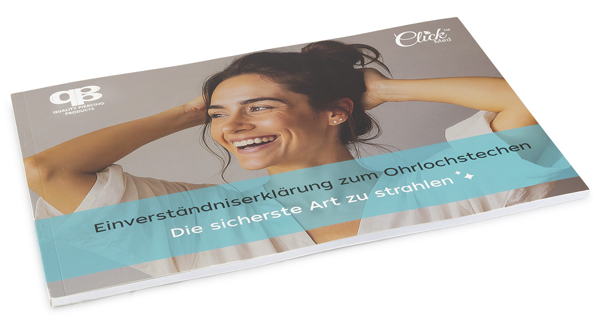 QPP Formulaire de consentement pour le perçage des oreilles, Version linguistique : Allemand