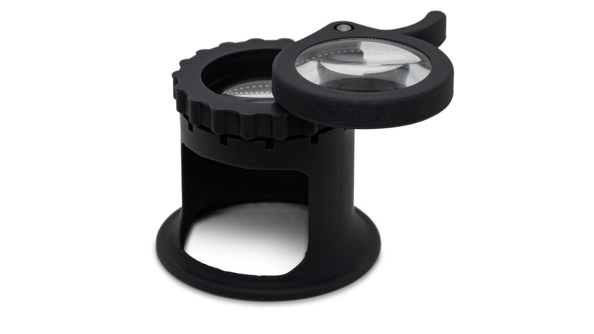 Loupe bifocale, 5x et 10x, droite