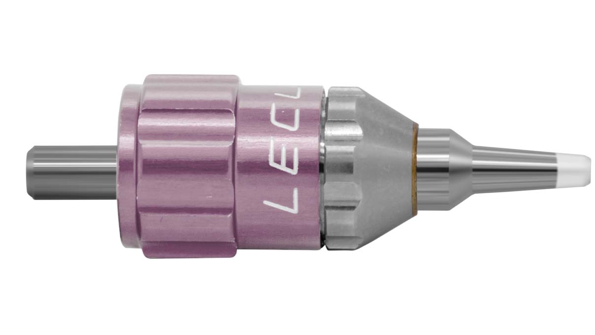 Lecureux tête de tournevis Screw-On, réglable, Ø 0,6 mm, rosé, avec porte-mèche et protection nylon