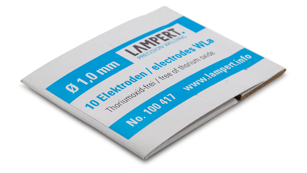 Lampert électrodes en tungstène WLa, Ø 1  mm, Ecopack, 10 pièces