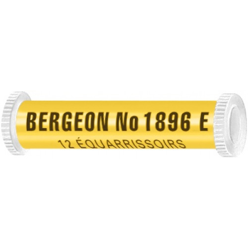 Bergeon 1896-E Assortiment de 12 équarissoirs à chaussées, Ø 1 - 0,2 mm
