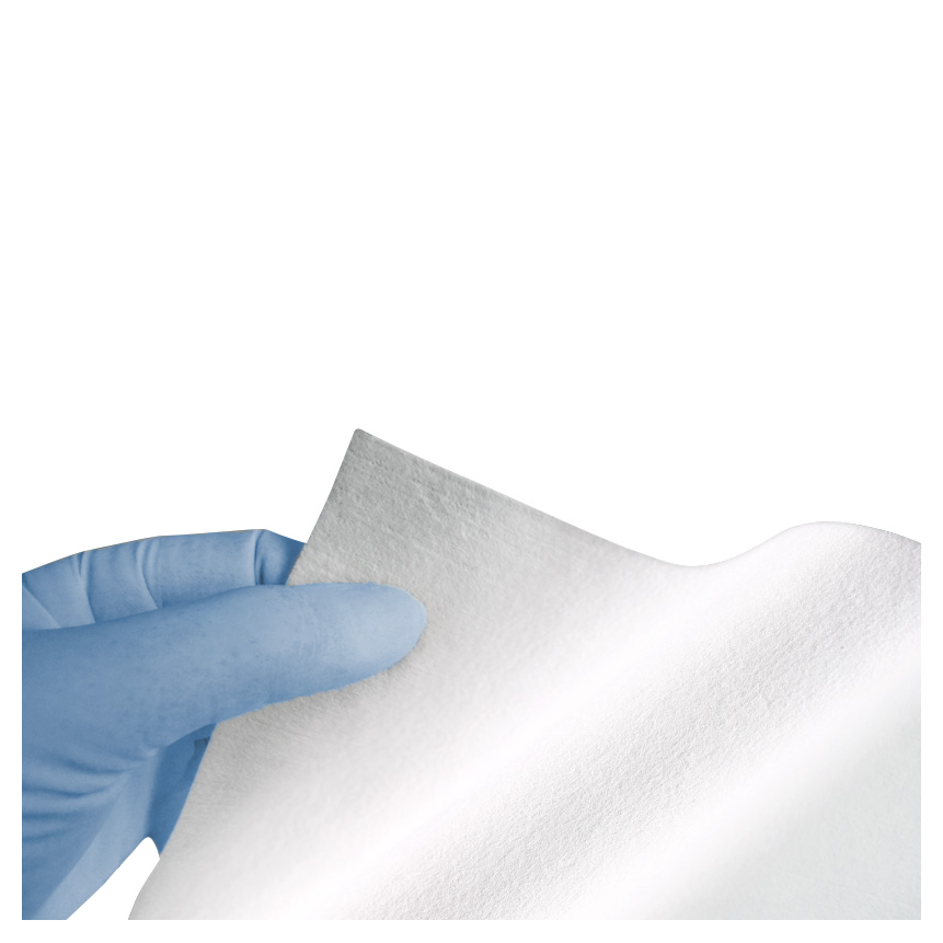 Chiffons de nettoyage pour salles blanches en molleton de cellulose-polyester, 100 pièces