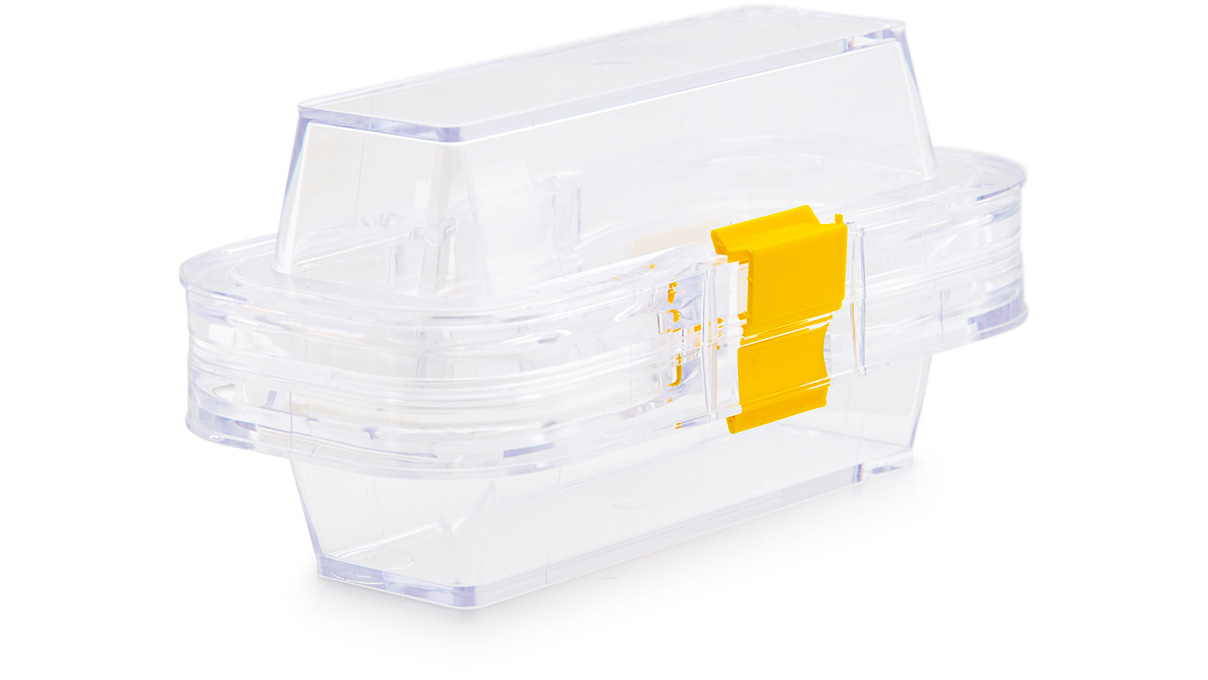Boîte à membrane, 100 x 50 x 50 mm, à fermeture, transparente