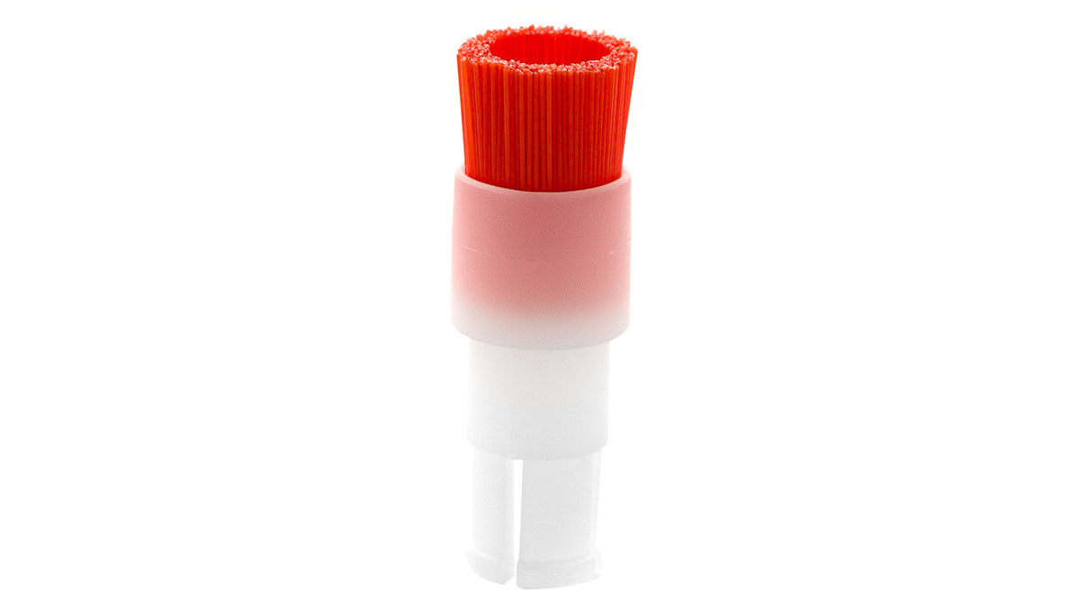 Brosse forte Ø 10 mm, nylon 0,30 mm, rouge, pour pompes à vide